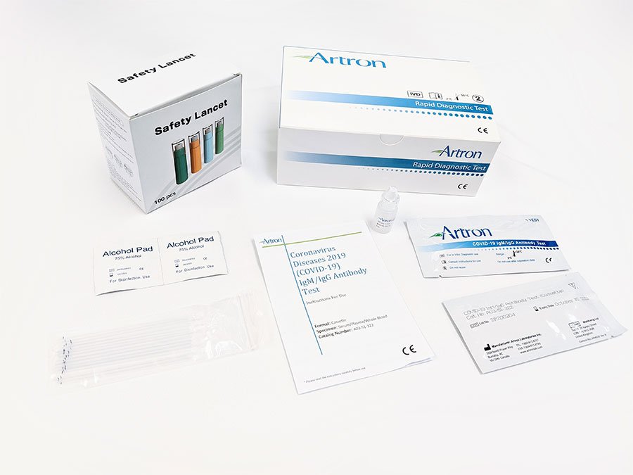 COVID-19 IgG/IgM Antibody Test Kit - Artron Laboratories