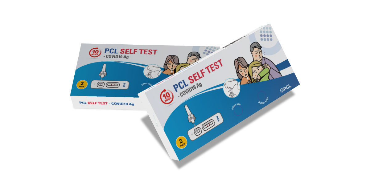 PCL Rapid Antigen test (Saliva) 2 pack