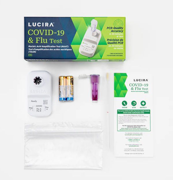 Kit de test Lucira Covid 19 et grippe