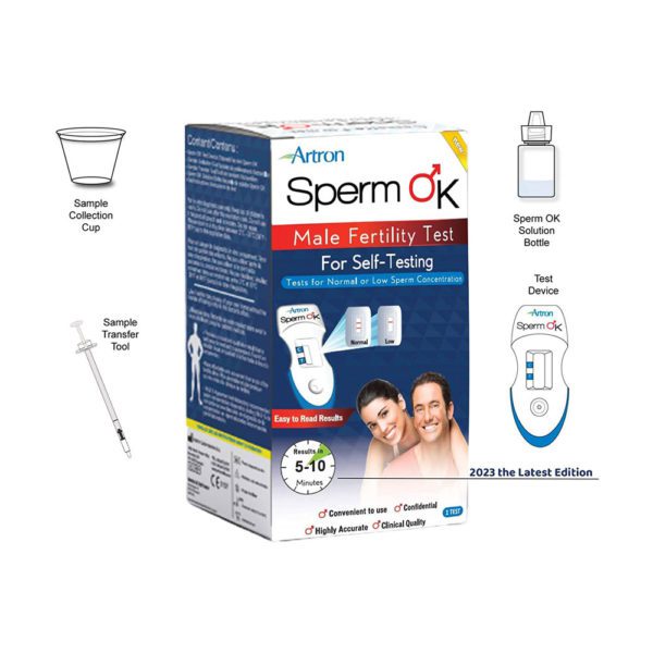 Artron Sperm OK rapid test - box contents