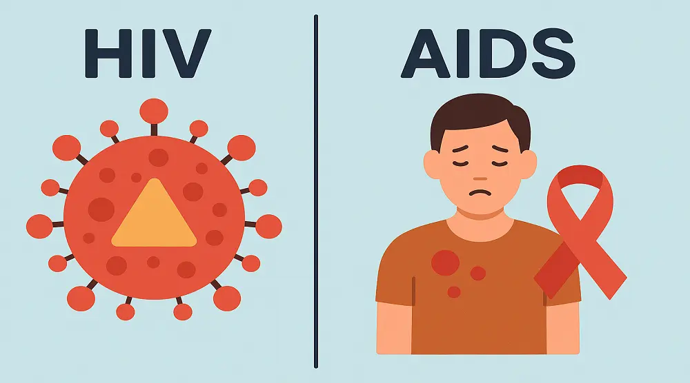 hiv vs aids differences, treatment, progression, and prevention