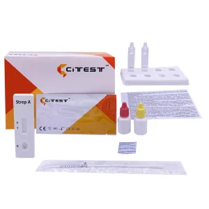 Strep A rapid test kit components